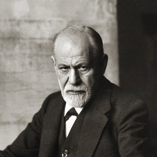 Foto de Sigmund Freud em preto e branco